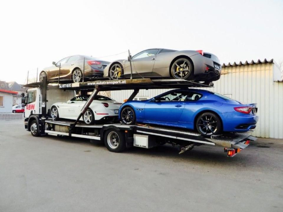 Autos werden von der T1 ABW Abschleppdienst GmbH transportiert